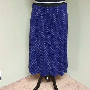 Flared polka dot skirt